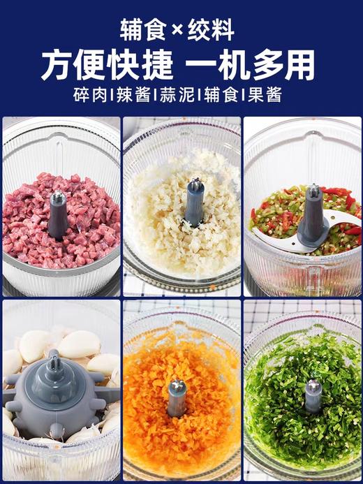 【摩飞玻璃绞肉机】家用小型辅食机多功能全自动电动绞馅打碎肉搅拌料理机 商品图1