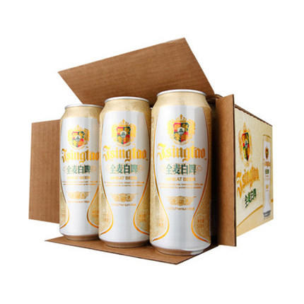【食品酒水 】-青岛小麦啤酒 全麦白啤 500ml*12听 商品图4