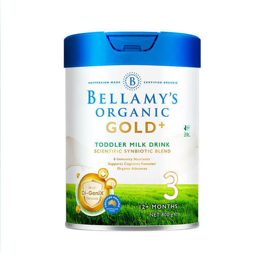 贝拉米（Bellamy）金装版GOLD有机婴儿配方奶粉3段(1岁以上) 800克/罐 澳洲进口 商品图0