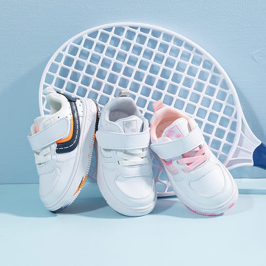 贝贝怡男女童时尚休闲板鞋宝宝鞋春秋简约学步鞋防撞防滑包头童鞋 商品图0