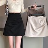 【显高显腿长夏季半身裙女士新款】抽褶高腰不规则显瘦百搭A字开叉包臀裙，显瘦百搭，任意搭配 商品缩略图0