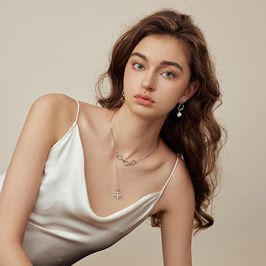 ARSIS 丨 流光系列 光影双吊坠项链 商品图2