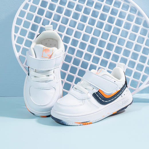 贝贝怡男女童时尚休闲板鞋宝宝鞋春秋简约学步鞋防撞防滑包头童鞋 商品图6