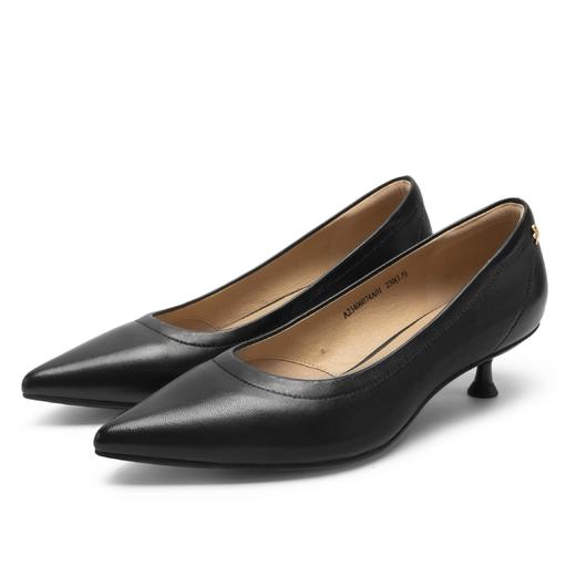 千百度秋季羊皮革单鞋静音鞋A23406074 商品图1