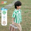 贝贝怡男童夏季衬衫套装新款儿童夏天短袖短裤上衣宝宝三件套232T2597 商品缩略图1