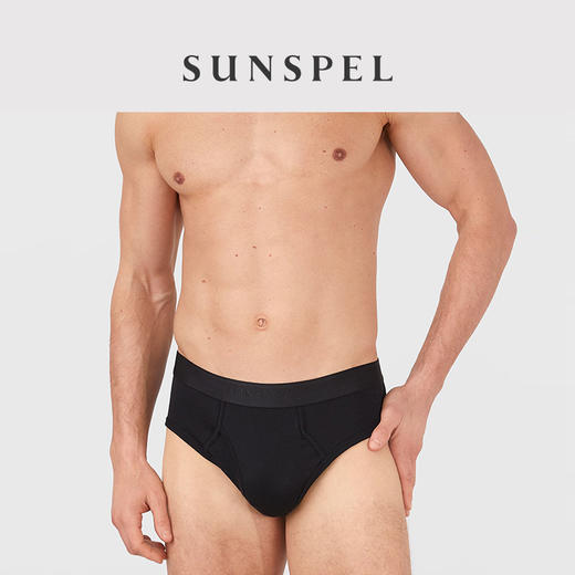 SUNSPEL男士精纺超细长绒棉全棉三角内裤 商品图0