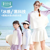 i-baby/英伦宝贝夏季清爽冰感儿童/成人拼接斗篷款防晒衣防紫外线亲子款 商品缩略图0