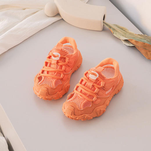 【夏季新款！镂空透气运动鞋】夏季新款儿童凉鞋，两色可选，女童包头沙滩鞋，镂空透气男童运动鞋，防滑耐磨 商品图6
