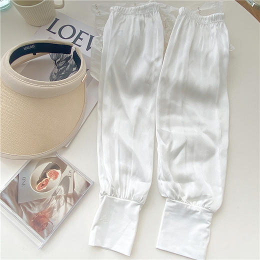 【冰丝透气！宽松防晒冰袖】夏季高品质冰丝袖套，透气宽松手套，防晒冰袖女，防紫外线袖套，纯色开车防晒手套 商品图12