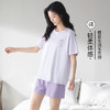 【清仓】【情侣款】【M-3XL】男女款夏季家居服套装纤丝鸟（60%棉） 商品缩略图3