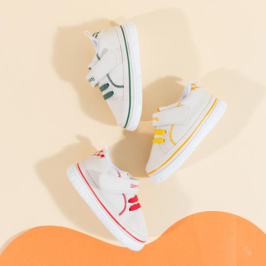 贝贝怡男女童时尚学步鞋板鞋春秋新款软底耐磨宝宝鞋简约休闲鞋 商品图2