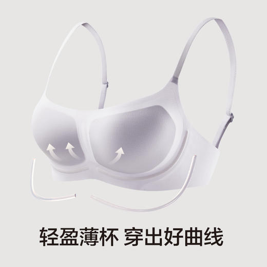 有棵树「1/2杯」小胸聚拢软支撑无痕女内衣文胸C-B5003 商品图1