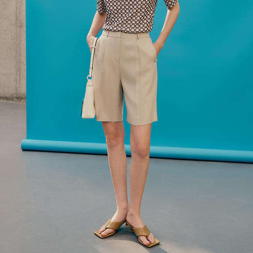 EITIE爱特爱春季新款高腰显瘦休闲裤女7305014 商品图3