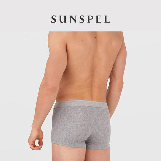 SUNSPEL男士经典款弹力棉低腰平角四角内裤柔软透气 商品图1