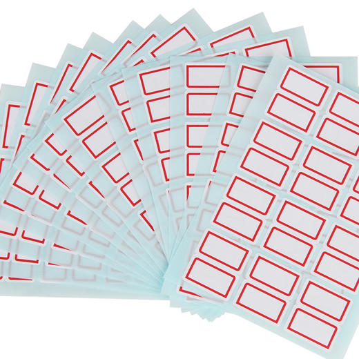 得力自粘性标贴7193（白）24*27mm红 12枚 商品图2