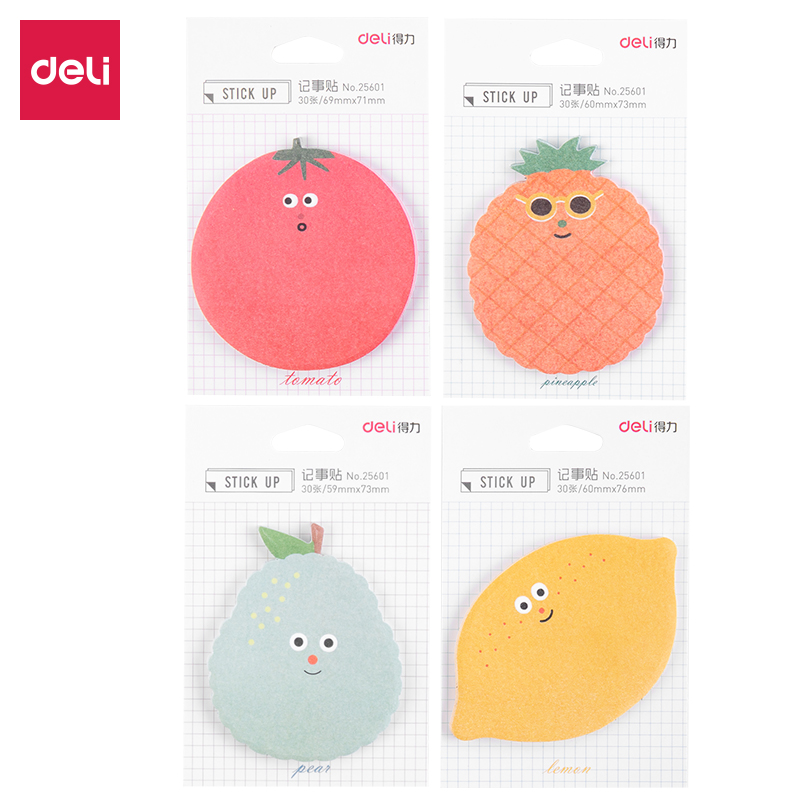 得力水果主题记事贴25601(混)-30页