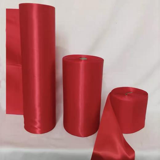 红色红绸布亮面绸缎揭幕布牌匾招牌开业揭牌仪式开业典礼剪彩喜庆红布条舞蹈大红花飘带彩带宽丝带长度随剪1米 商品图3