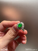 3111406，老坑高冰艳绿蛋面戒指。具体价格微信咨询 商品缩略图0
