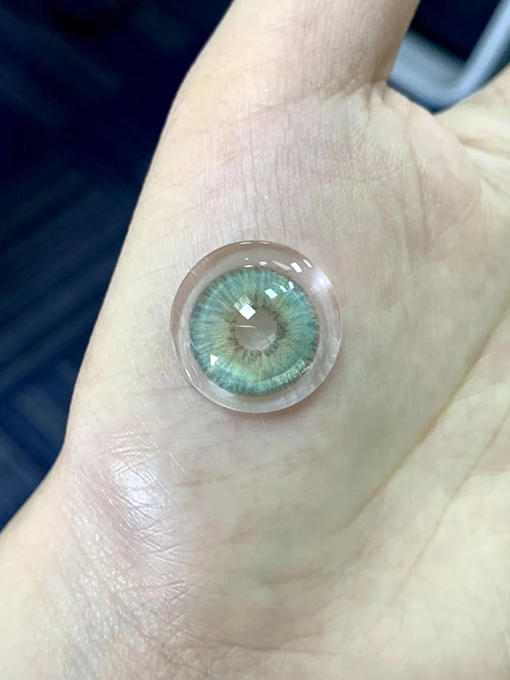 NARSCOLOR 蛇目绿 日抛 十片 14.5mm 参考着色 14.1mm 基弧8.5 含水40% 韩国进口 商品图4