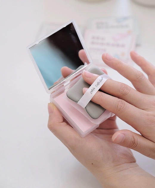 第二件半价！油光不见~lolola萝萝拉吸油纸160片便携带镜子粉扑（正装+替换装） 商品图6