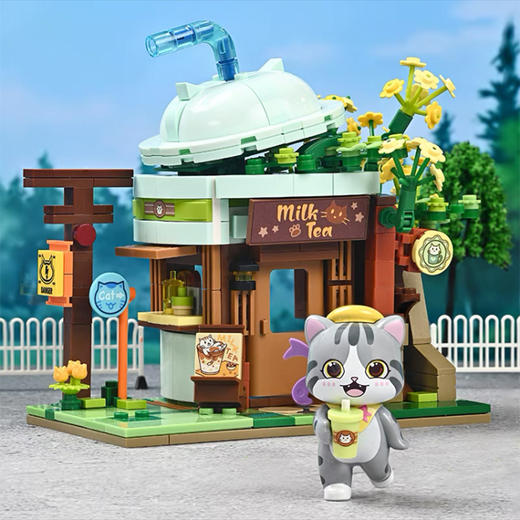 Keeppley 萌趣街景- K28007 美短奶茶铺 商品图0