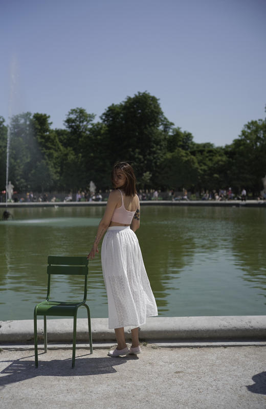 my skirt white cotton lace 商品图7