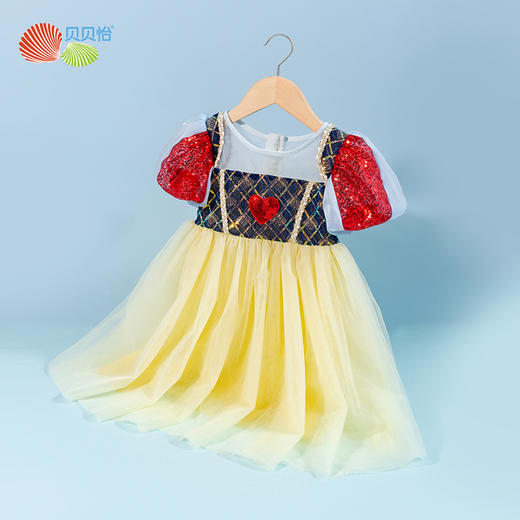 贝贝怡女童短袖连衣裙蓬蓬网纱连衣裙夏季女宝宝仙女裙女孩公主裙 商品图1
