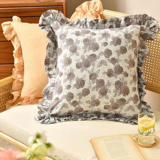 丛林玫瑰系列靠包沙发客厅软包轻奢抱枕 商品图2