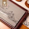 祥福 无垠茶盘 现代乌金石高端家用干泡台茶台茶具茶海茶盘 干泡盘重竹加石材62*23 商品缩略图8