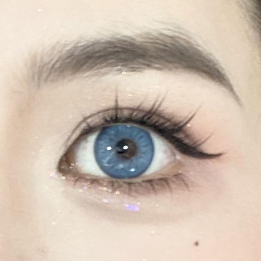 Kumicon旗下｜AI绿瞳&蓝纹波曼&失控赛博&伊莎贝蓝｜14.2mm实际着色中大直径  月抛  2片 商品图5