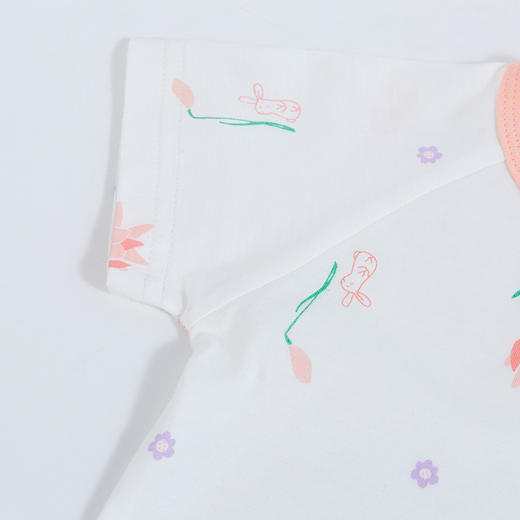 贝贝怡男宝宝短袖包屁衣夏季款新品婴儿爬服透气包屁衣（两件装） 商品图9