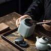 丰子汝窑 圆方罐 茶叶罐 陶瓷茶叶罐存茶罐密封药粉罐礼盒包装 商品缩略图1