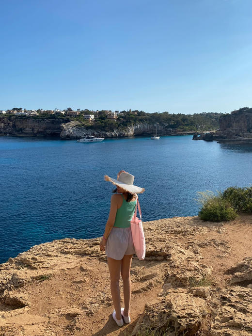 my short pants 粉绿色条纹短裤 商品图1