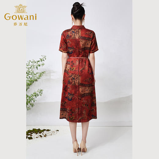 【宫墙柳影】【香云纱】乔万尼重磅真丝连衣裙40mm桑蚕丝新中式ET2E296 商品图4