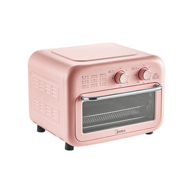 美的（Midea） 家用多功能 12L空气炸烤箱 360°循环热风 PT12X3 智能健康低脂烘烤炸