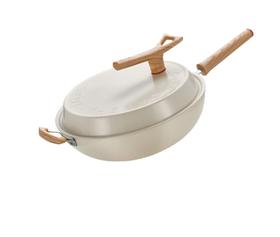 苏泊尔（SUPOR）炒锅不粘锅34cm炒菜锅轻量火红点无烟锅电磁炉燃气灶通用PC34QL1