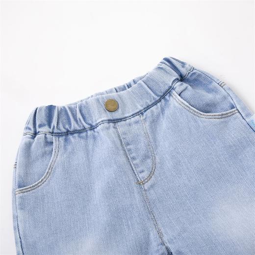 贝贝怡童装男童休闲牛仔裤夏季新款男宝宝时髦七分裤小童洋气裤子 商品图6