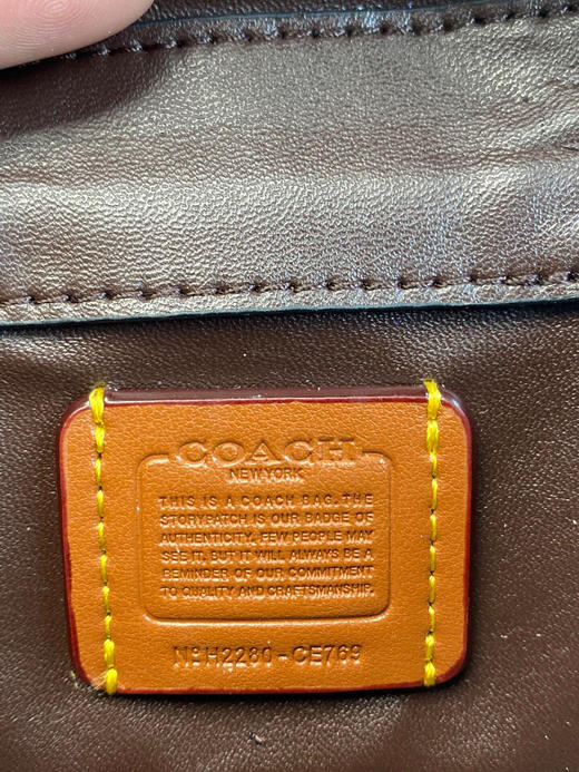 夏季特惠💰450 蔻驰新款 ce768老花 CE769黑色 TRAIL 12号链条斜挎包 Mini盒子包 商品图7