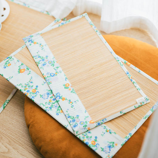 日式碎花系列竹制茶垫新中式中国风茶巾 商品图2