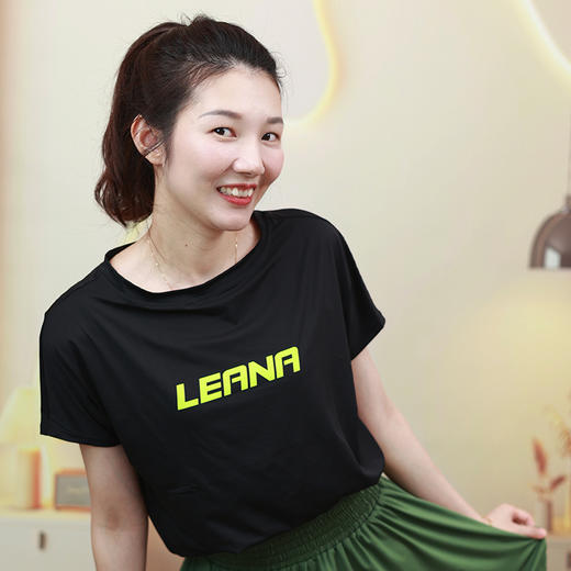 LEANA夏季新款透气防晒T恤女运动速干圆领纯色5168 商品图0