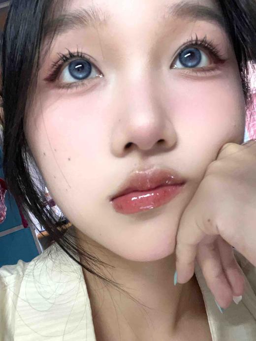 【月抛和日抛  】来古冰川 Papadox | 中直径14.2, 着色13.6 | 【一盒2片，一盒里是同一度数，不同度数需要买两盒】蓝色混血美瞳 商品图0