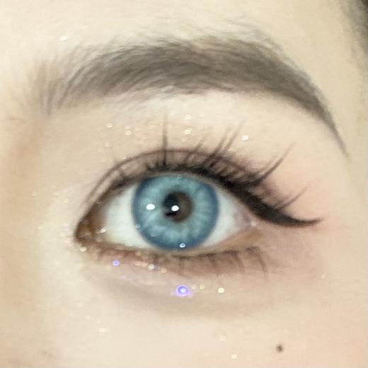 Kumicon旗下｜AI绿瞳&蓝纹波曼&失控赛博&伊莎贝蓝｜14.2mm实际着色中大直径  月抛  2片 商品图8