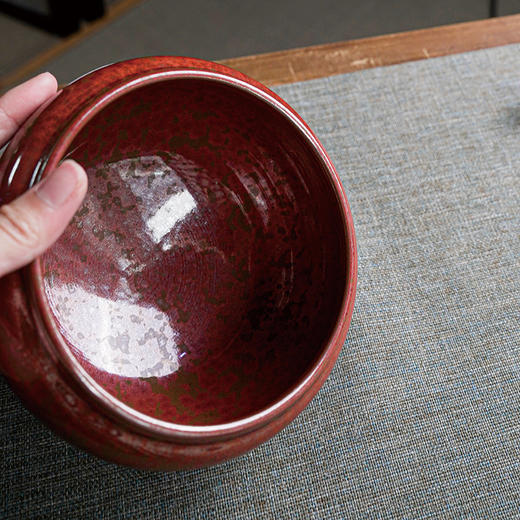 1609/19观日小水盂/窑变茶洗建水水洗笔洗水盂陶瓷茶道配件 商品图3