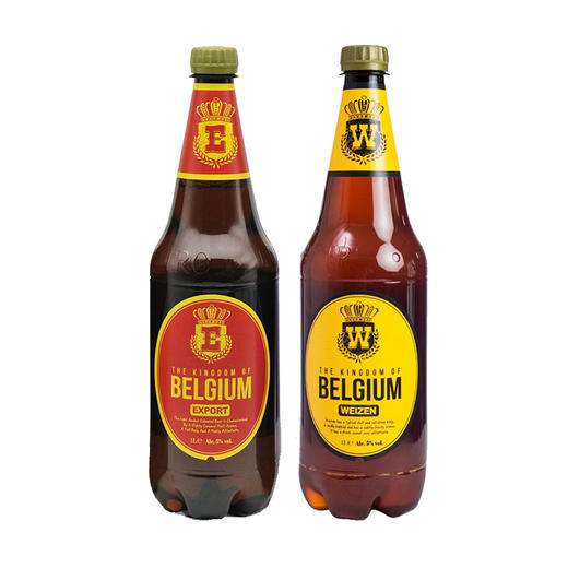 比利时古冠啤酒1000ml 白啤/黄啤 旋盖设计泡沫丰富感受欧洲风情 190020/190021 商品图0