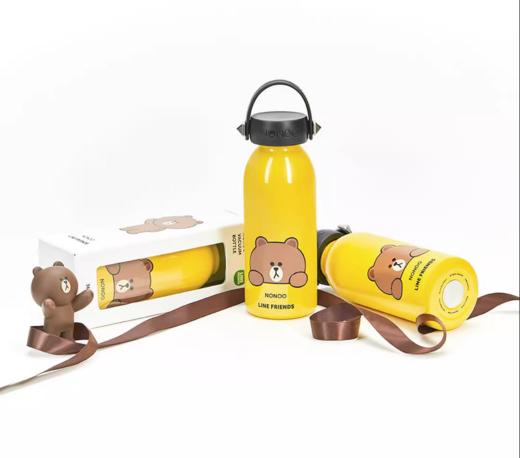 NONOO萌趣酷卡保温杯可爱可妮兔布朗熊水杯便携情侣保温杯 商品图2