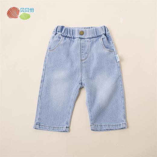 贝贝怡童装男童休闲牛仔裤夏季新款男宝宝时髦七分裤小童洋气裤子 商品图5