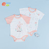 贝贝怡男宝宝短袖包屁衣夏季款新品婴儿爬服透气包屁衣（两件装） 商品缩略图2
