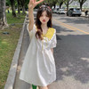 【减龄拼接撞色娃娃领连衣裙】2023夏季新款甜美洋气少女感a字短裙，显瘦甜美穿搭，时尚简约出街必备 商品缩略图2