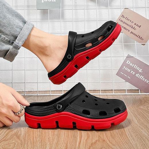 AA YC 踩屎感洞洞鞋男款夏季外穿防滑厚底耐磨凉拖鞋 商品图8