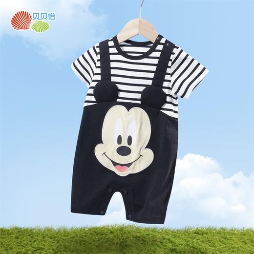 迪士尼贝贝怡联名款男宝宝肩开连体衣新生儿夏季短袖婴儿哈衣爬服232L2051
 商品图1